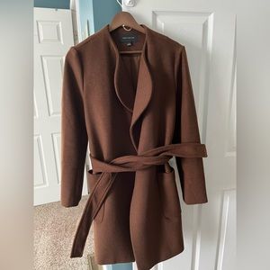 Ann Taylor Wool Blend Wrap Coat